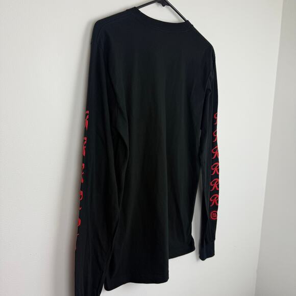 Casual Industrees Mens Long Sleeve Crewneck Gold Tops Beer Black T-Shirt Medium - Picture 6 of 7